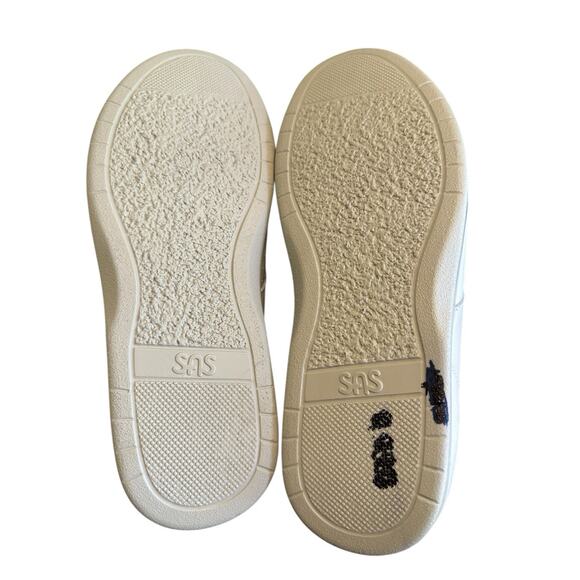 SAS Shoes Free Time Walking Tripad Comfort Women 8.5WW Beige Lace Up Leather EUC - Picture 7 of 7